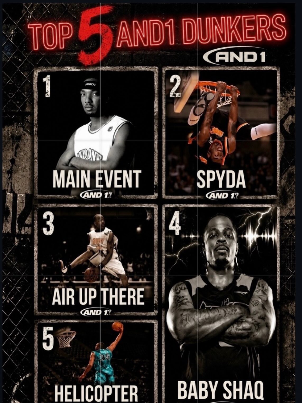 AND1 Top 5 dunkers